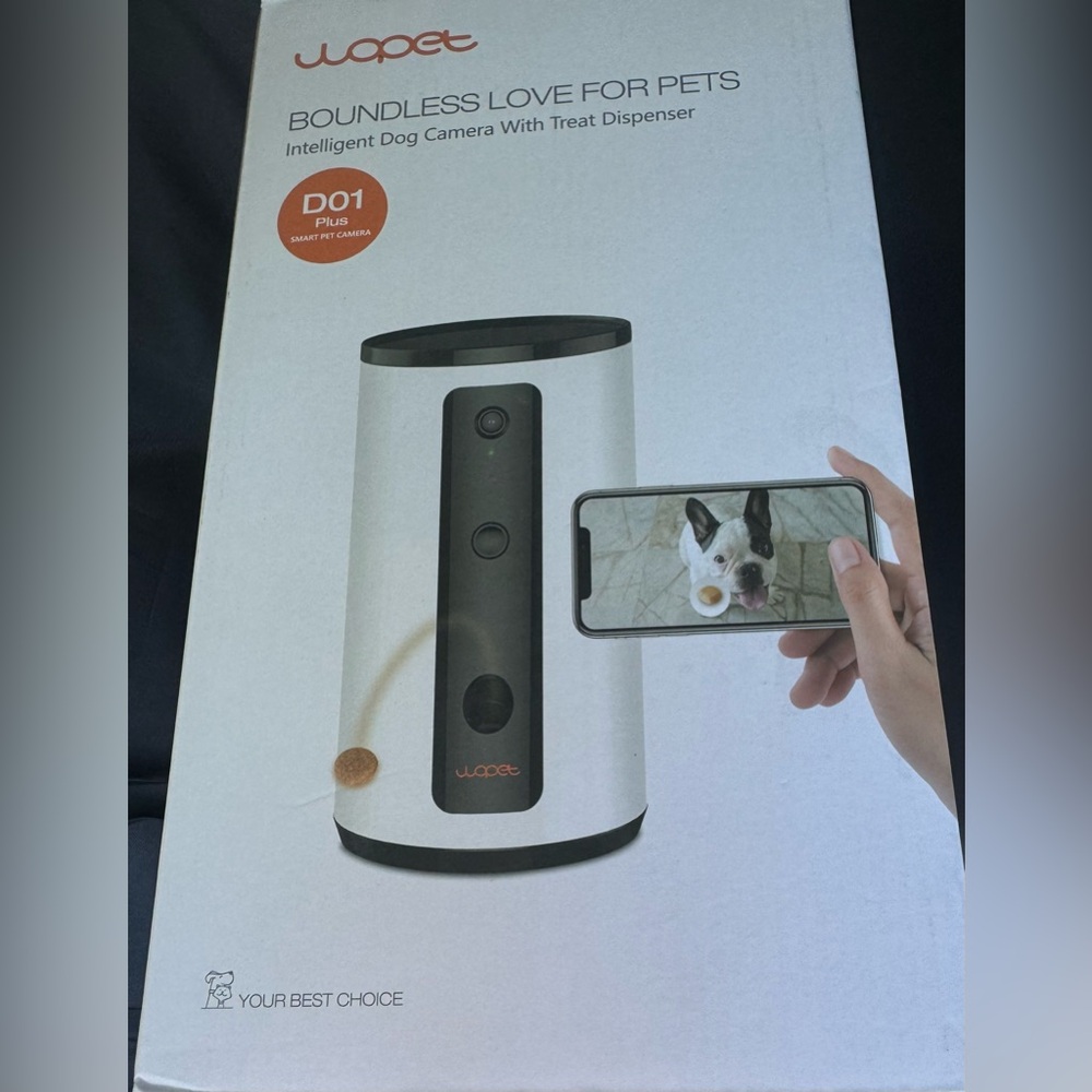 - WOPET Dog Camera D01 Plus: 5G WiFi Pet Camera with Treat Tossing